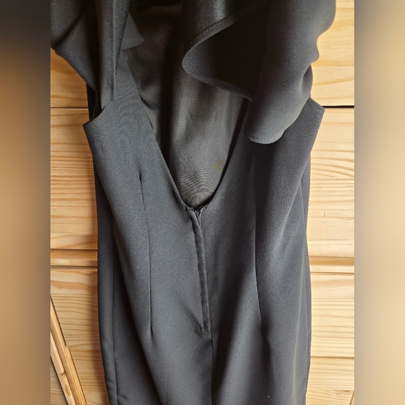 Joseph Ribkoff Black Sleeveless Cape Cowl Back Dress - Picture 10 of 13